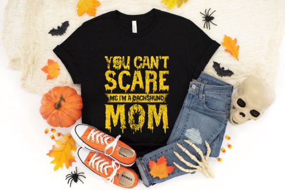 Dachshund Mom Halloween T-shirt Design Graphics and T-Shirt Designs