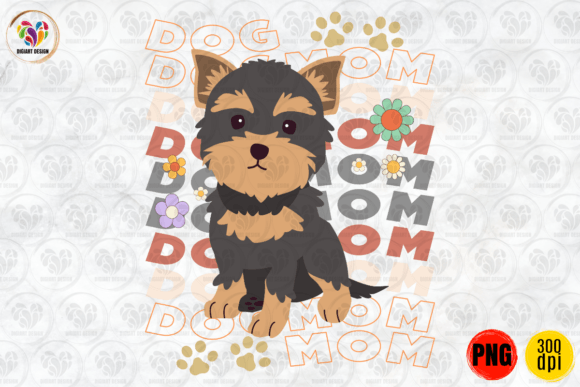 Dog Mom, Dog Lover T-Shirt Graphics for Print Templates