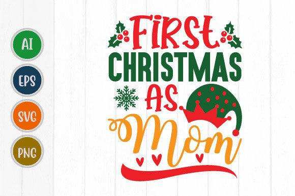 First Christmas As Mom Embroidery Review