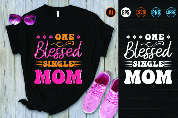 Mother’s Day T-shirt Design Mom T-shirt Graphics and Print Templates
