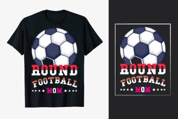 ROUD FOOTBALL MOM T-shirt Design POD Graphics